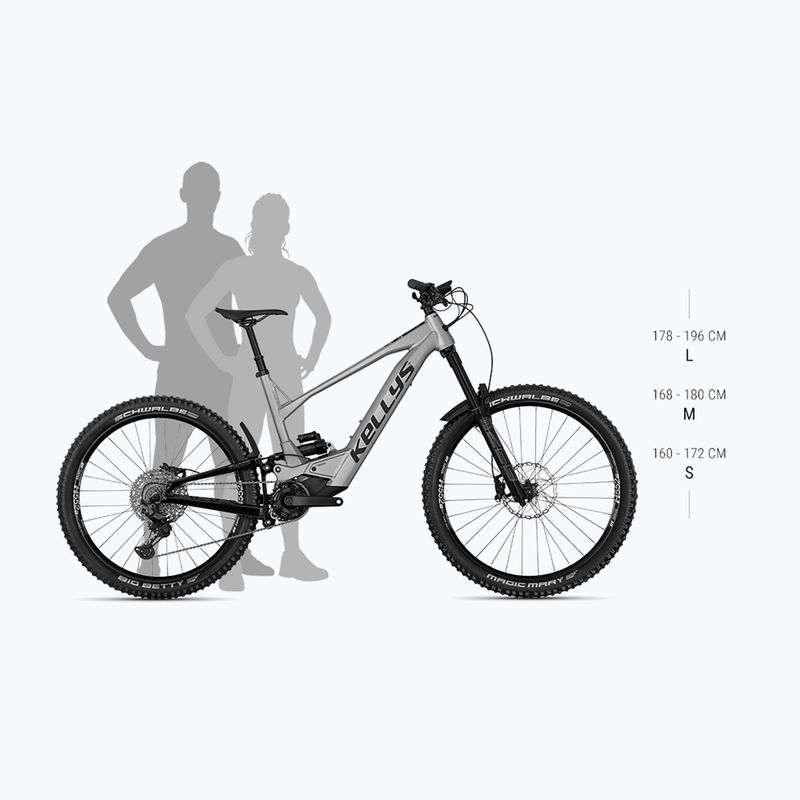 Elektrinis dviratis Kellys Theos RS10 P 29"/27.5" 725Wh titanium 2