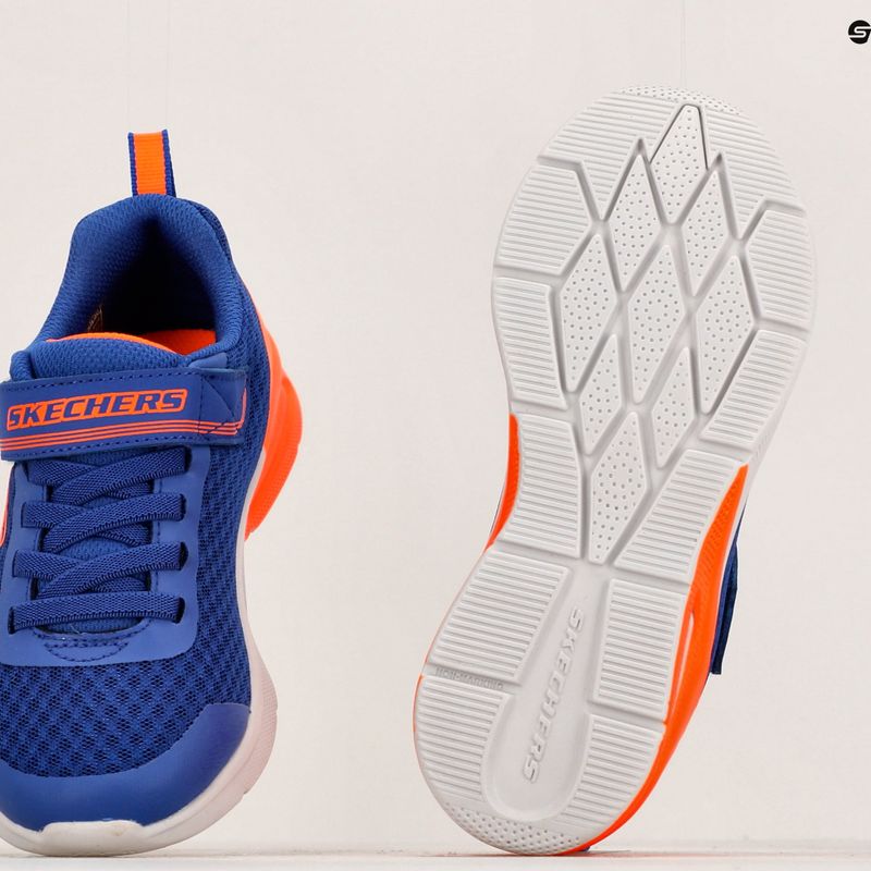 SKECHERS Microspec Max Gorvix royal/orange vaikiški treniruočių bateliai 12