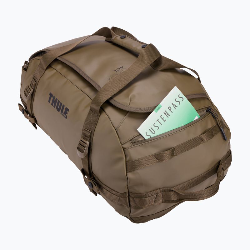 "Thule Chasm Duffel" 40 l gilios chaki spalvos kelioninis krepšys 10