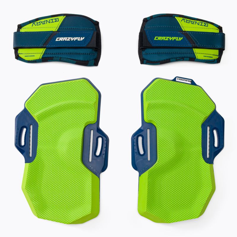 Kiteboard padai ir dirželiai CrazyFly Binary Binding Small green T016-0237