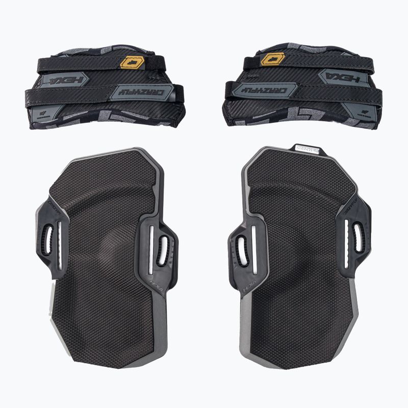 CrazyFly Hexa II LTD kitebordo pagalvėlės ir dirželiai tamsiai mėlyna T016-0262