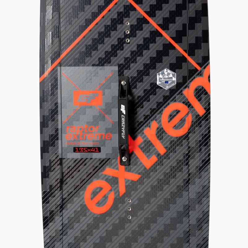 CrazyFly Raptor Extreme pilkai raudonas jėgos aitvaras T002-0299 4