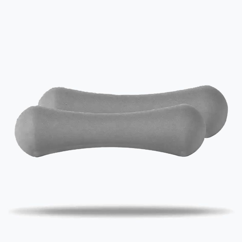 Hanteliai GymBeam Neoprene Dumbbells 2 x 1 kg light grey 2