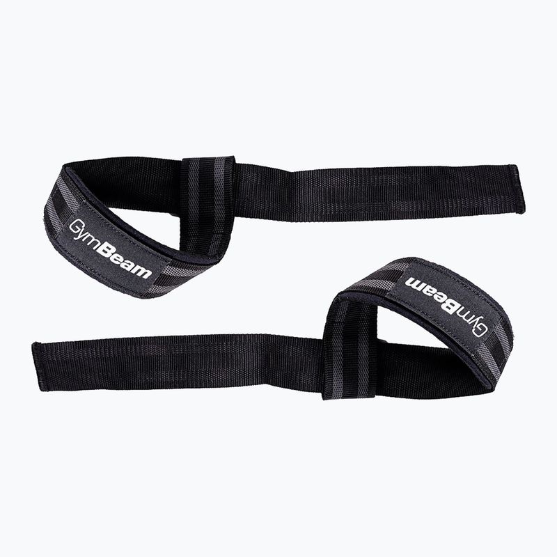 Kėlimo diržai GymBeam LIFT black/grey