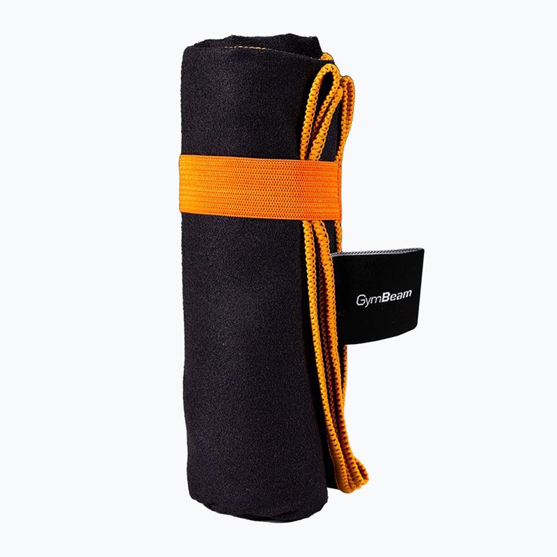 Greitai džiūstantis rankšluostis GymBeam black/orange 4