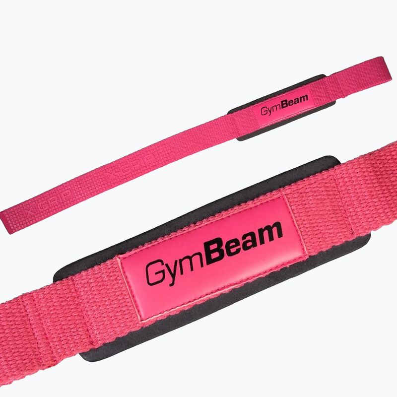 Kėlimo dirželiai GymBeam X-Grip pink 2