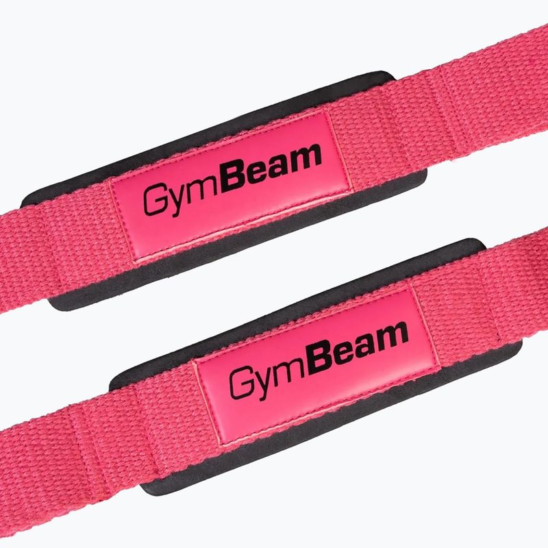 Kėlimo dirželiai GymBeam X-Grip pink 3