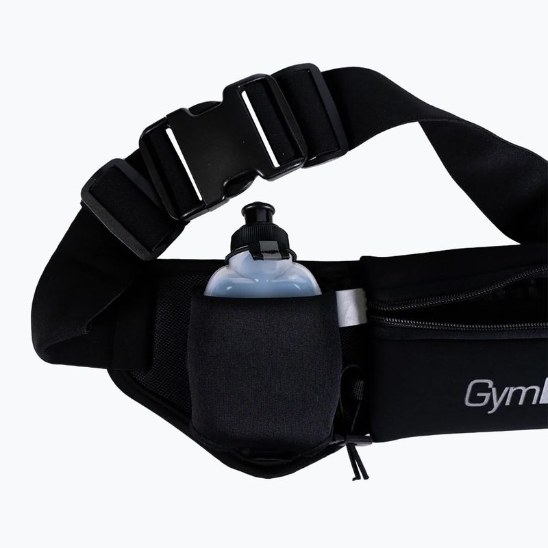 Bėgimo diržas GymBeam Trail Hydrobelt + vandens butelis 180 ml black 2