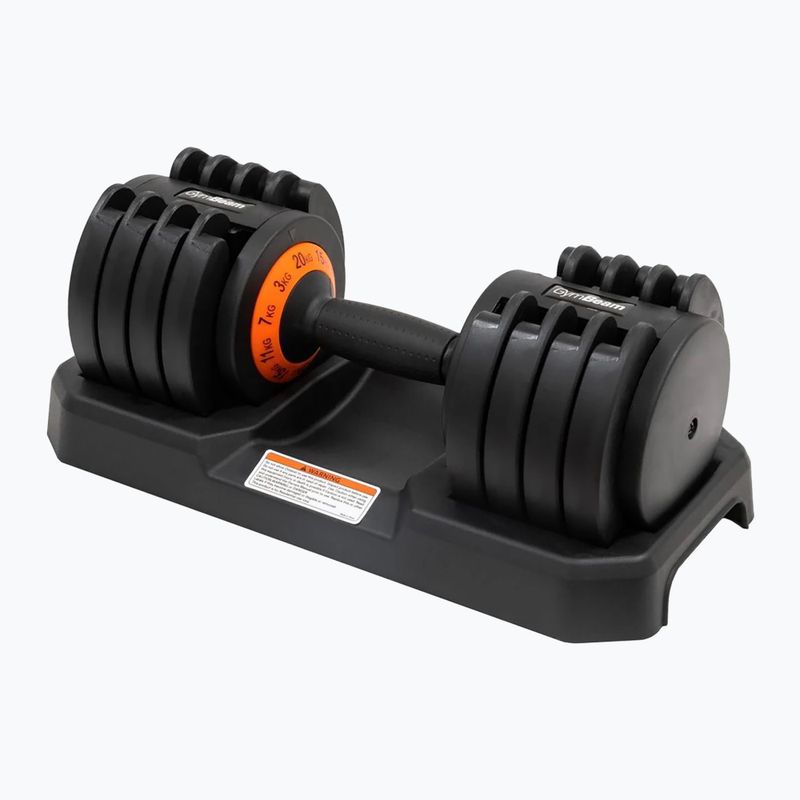 Reguliuojamas hantelis GymBeam Dumbbell Adjustable 20 kg black 4