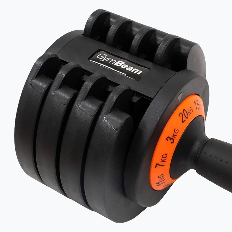 Reguliuojamas hantelis GymBeam Dumbbell Adjustable 20 kg black 5