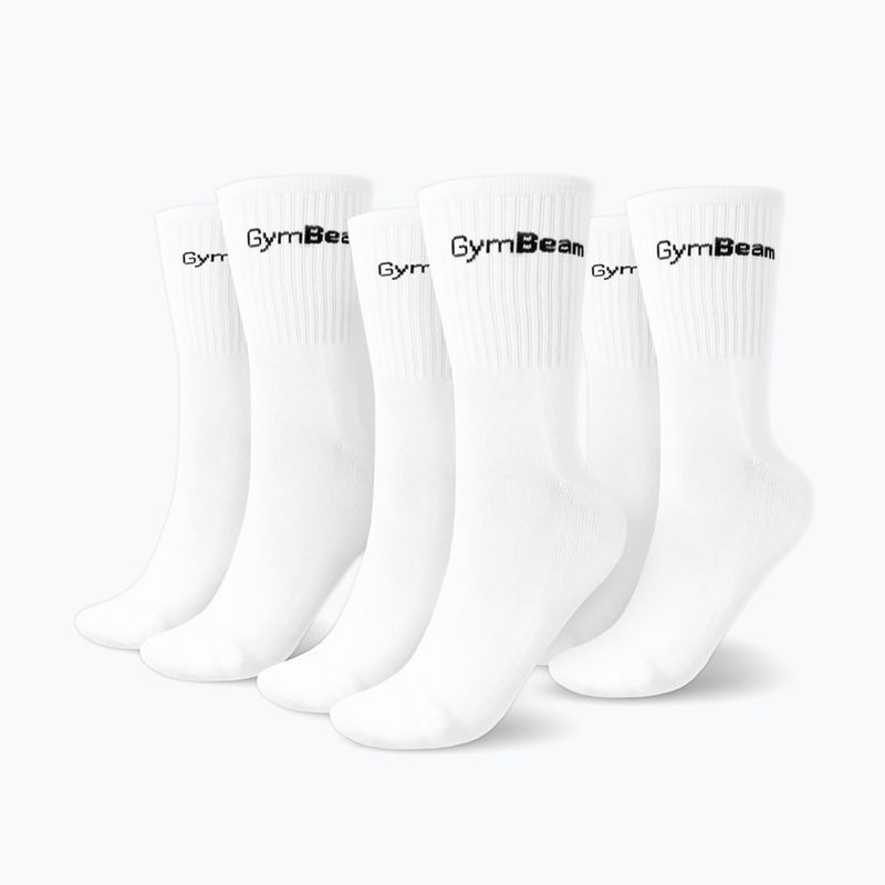 Vyriškos kojinės GymBeam 32620 3/4 3 poros white 2