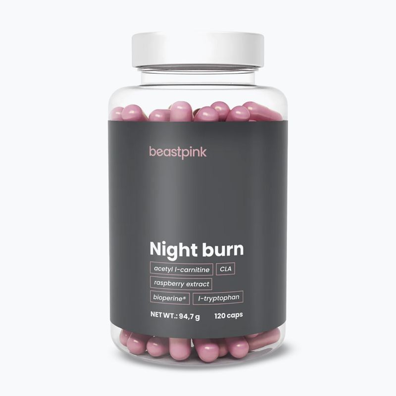 Riebalų degiklis GymBeam Night Burn 120 kapsułek
