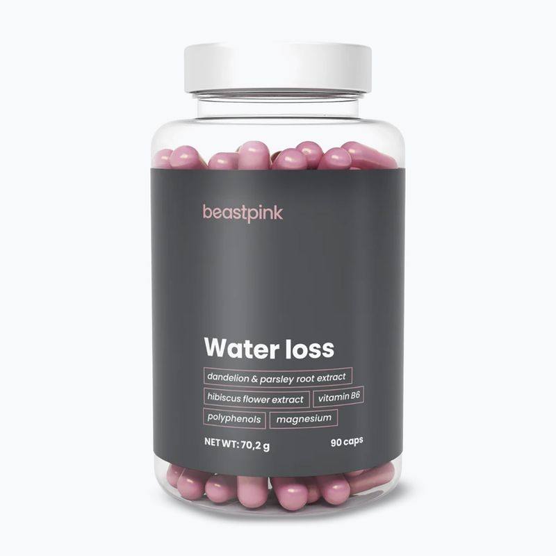 Maisto papildas GymBeam Water Loss - BeastPink 90 kapsułek