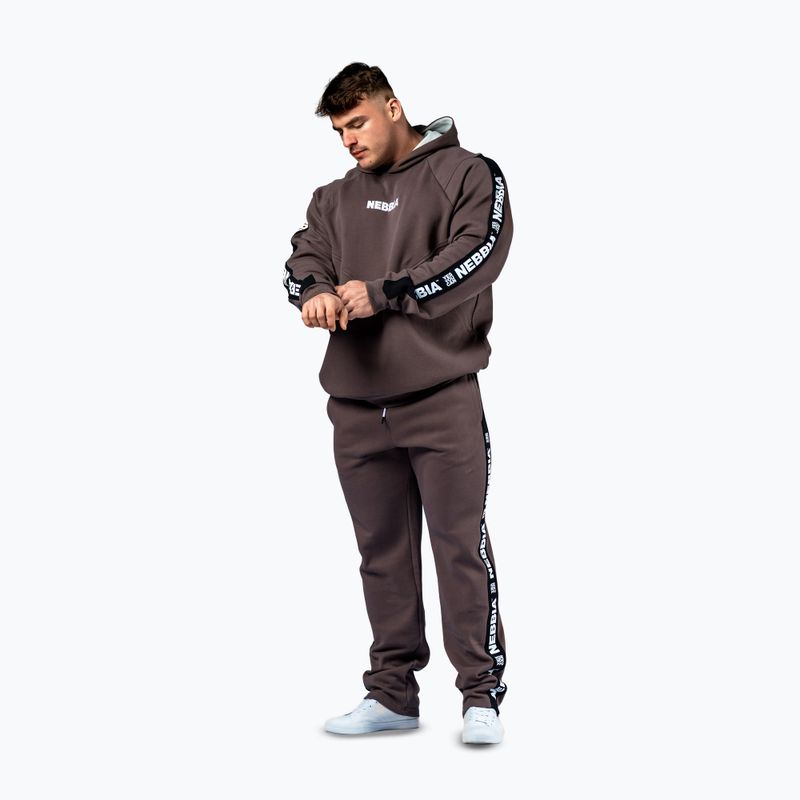 Vyriškas džemperis NEBBIA Hero Hoodie brown 2