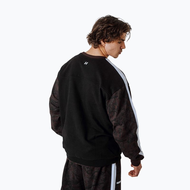 Vyriškas džemperis NEBBIA Power FZ dark brown camo 3