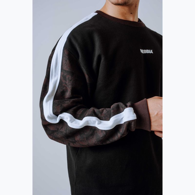 Vyriškas džemperis NEBBIA Power FZ dark brown camo 5