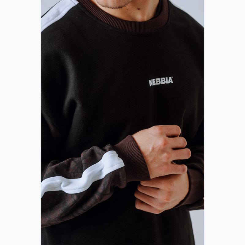 Vyriškas džemperis NEBBIA Power FZ dark brown camo 6