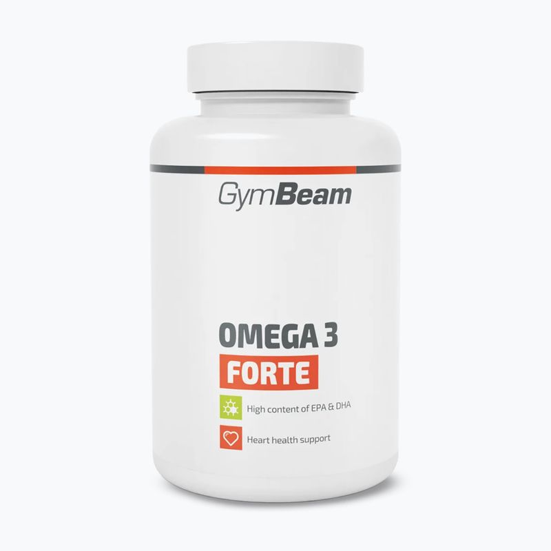 Riebalų rūgštys GymBeam Omega 3 Forte 90 kapsulių
