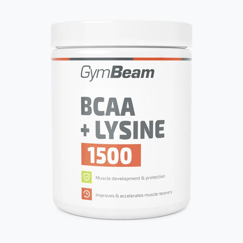 Aminorūgštys GymBeam BCAA 1500 + Lizinas 300 tablečių