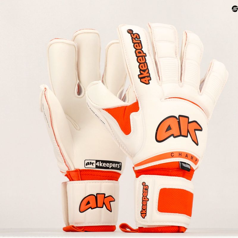 4keepers Champ Training VI Rf2G vartininko pirštinės baltos spalvos 9