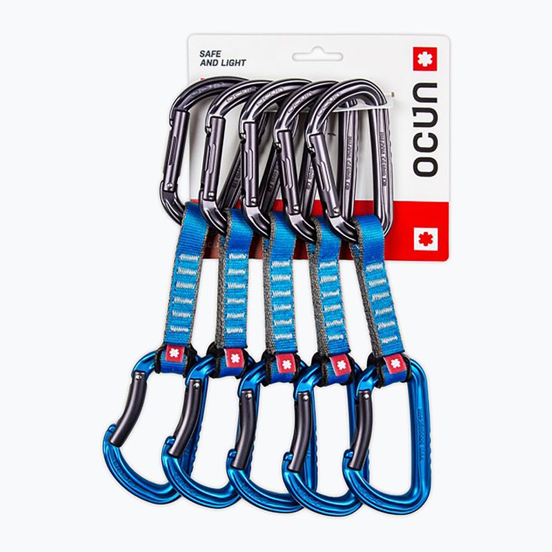 Ocun Falcon QD PA 10 cm laipiojimo pagalbinė priemonė 5 vnt. mėlyna.