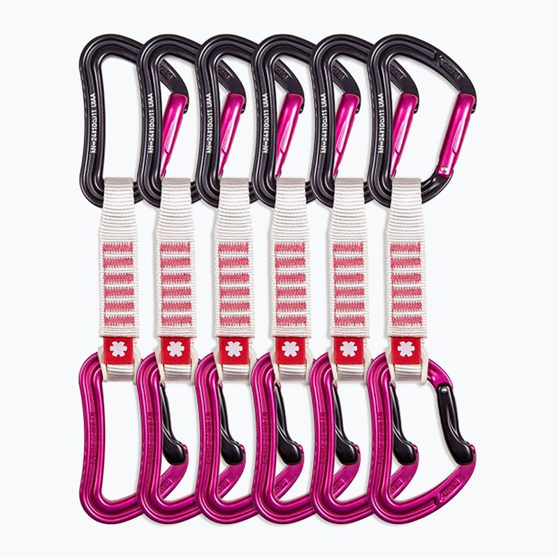 Ocun Raven QD Zoom PA climbing express 12cm 6 vnt. rožinės spalvos.