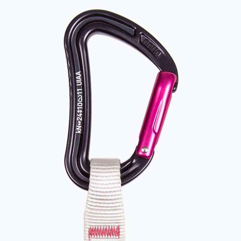 Ocun Raven QD Zoom PA climbing express 12cm 6 vnt. rožinės spalvos. 3