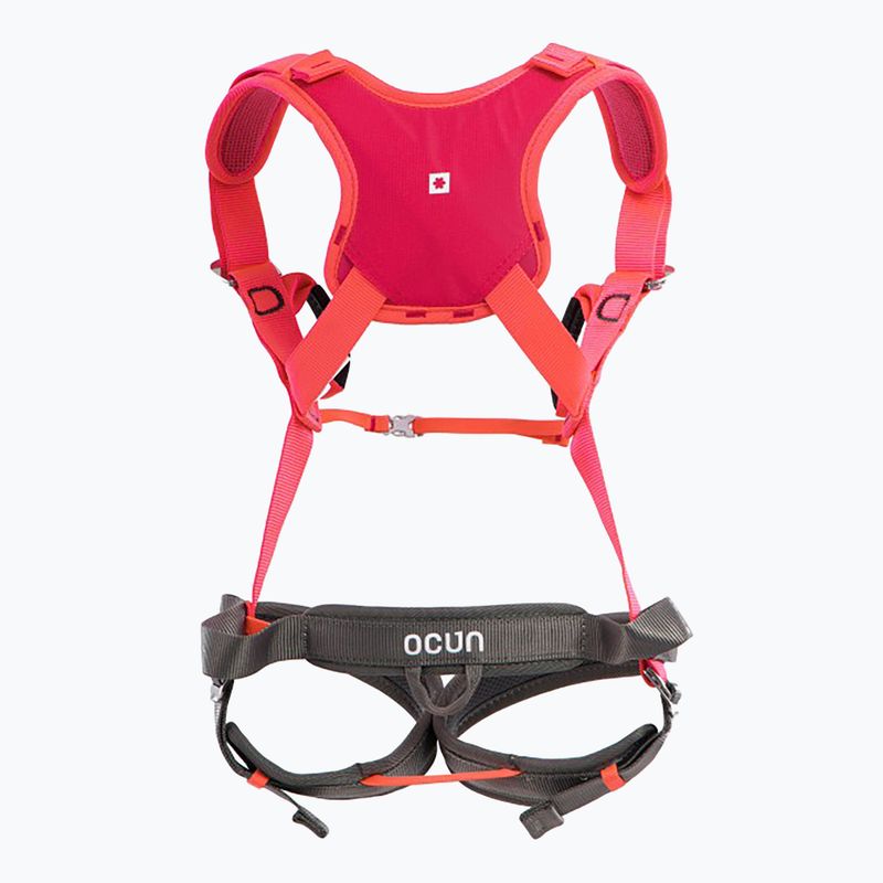 "Ocun Doppler" rožinės spalvos vaikiški laipiojimo diržai 2