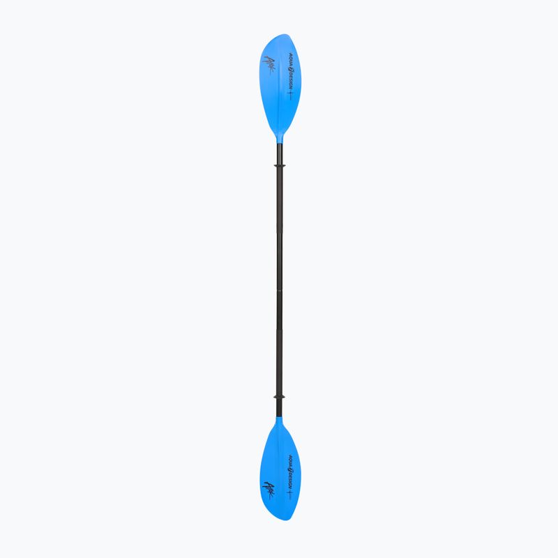 Keturių dalių baidarės irklas AQUADESIGN K1 Attak 4 blue