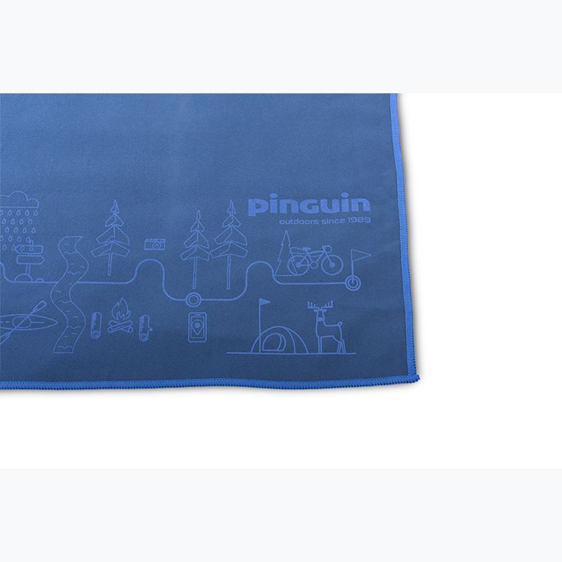 Greitai džiūstantis rankšluostis Pinguin Micro Towel Map M blue 2