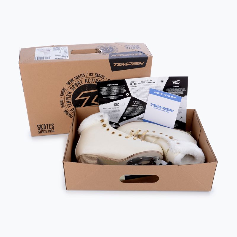 Moteriškos dailiojo čiuožimo pačiūžos Tempish Fine II white 14