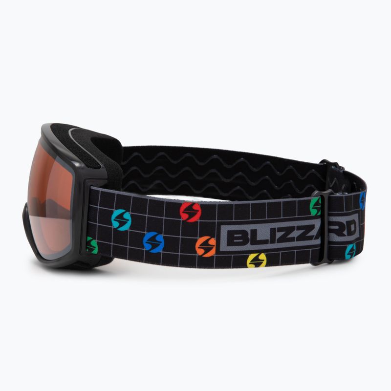 Vaikiški slidinėjimo akiniai Blizzard 963 DAO black/amber/silver mirror 3