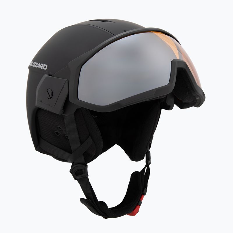 Slidinėjimo šalmas Blizzard Edge Visor black/mirror smoke 9
