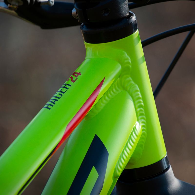 Vaikiškas dviratis Superior RACER XC 24, matinis, kalkinis, juodas ir raudonas 3