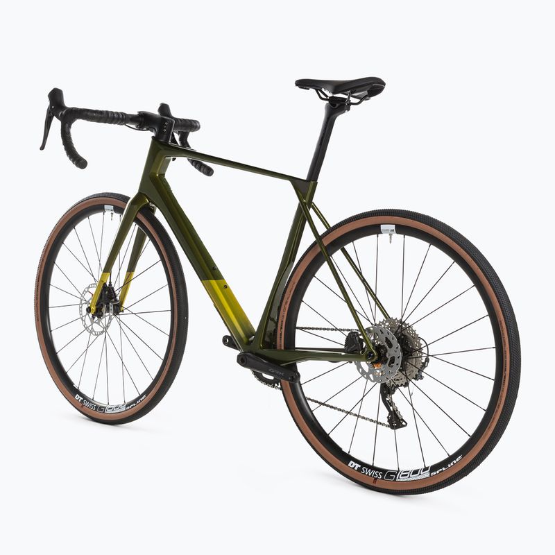 Superior X-ROAD Team Comp GR gloss olive/chrome žvyro dviratis 3