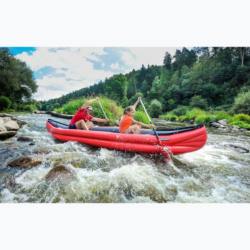 Trivietė pripučiama baidarė Gumotex Scout Standard red 9