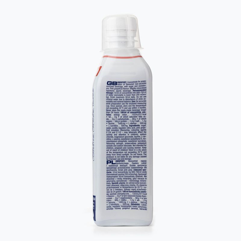 Nutrend izotoninis gėrimas Unisport 500ml rožinis greipfrutas VT-017-500-PG 2