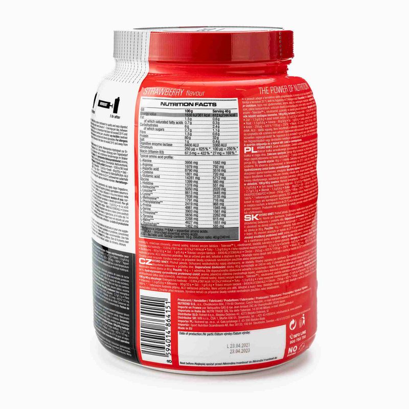 Išrūgos Nutrend Hydro 800g braškių VS-074-800-JH 3