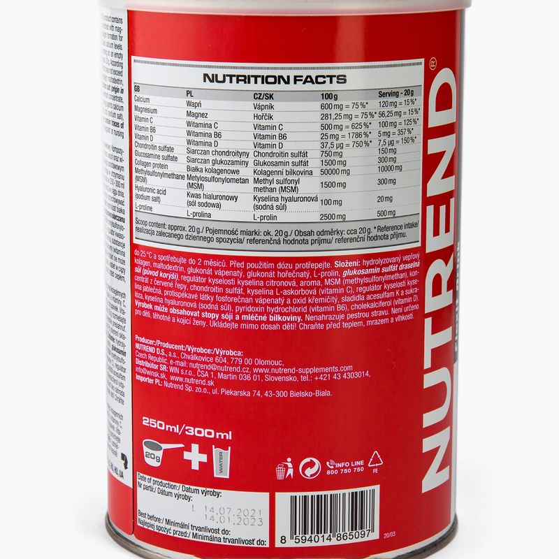 Flexit Drink Nutrend 400g sąnarių regeneracija braškių VS-015-400-JH 3
