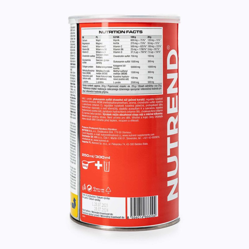 Flexit Drink Nutrend 600g sąnarių regeneracija citrina VS-015-600-CI 2