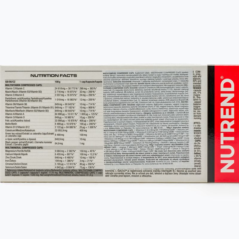 Multicomplex Compressed Nutrend vitaminų kompleksas 60 kapsulių VR-089-60-XX 2