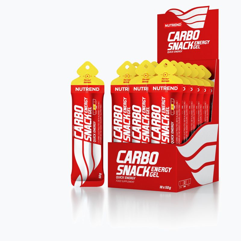 Nutrend Carbosnack energinio gelio paketėlis 50g karčioji citrina VG-004-50-CI
