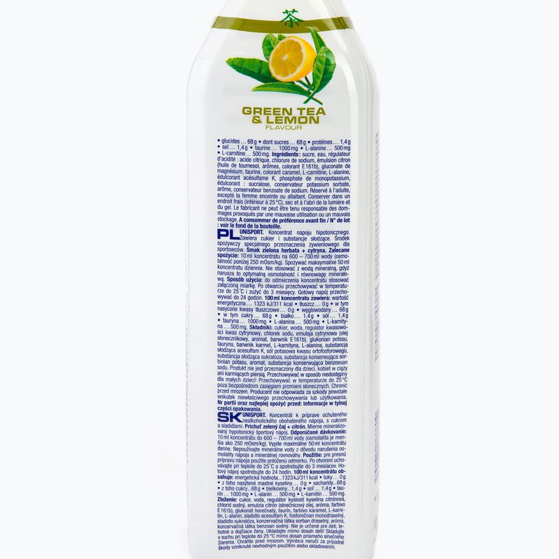 Nutrend izotoninis gėrimas Unisport 1l žaliosios arbatos ir laimo VT-017-1000-ZČC 2