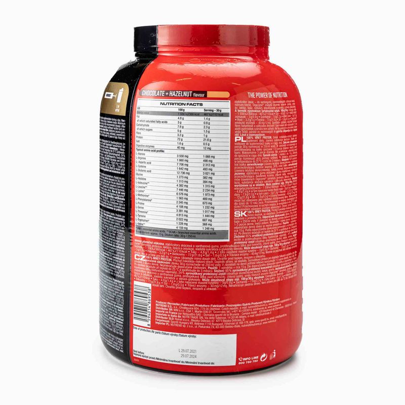 Išrūgos Nutrend 100% baltymai 2,25kg šokolado ir riešutų VS-032-2250-ČLO 3