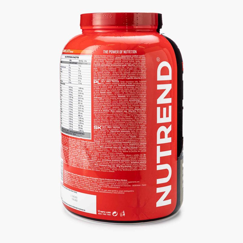 Išrūgos Nutrend 100% baltymai 2,25kg karamelinė latė VS-032-2250-KL