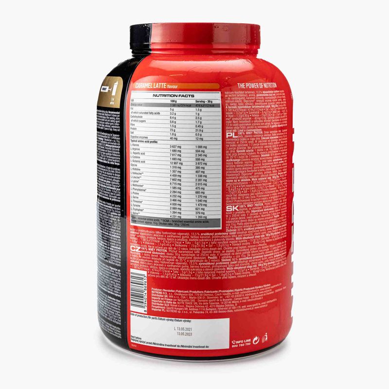 Išrūgos Nutrend 100% baltymai 2,25kg karamelinė latė VS-032-2250-KL 2