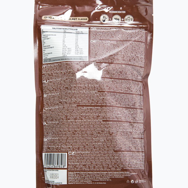 Nutrend Delicious Vegan Protein Shake 450g šokoladas-lazdyno riešutai VS-105-450-ČLO 3