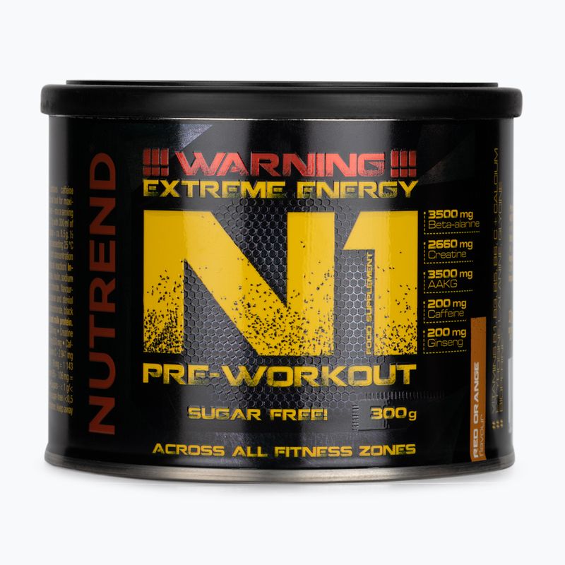 Prieš treniruotę Nutrend Pre-Workout N1 300g oranžinė VS-067-300-300-ČP
