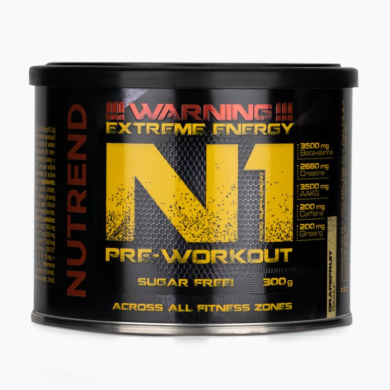 Prieš treniruotę Nutrend Pre-Workout N1 300g greipfrutų VS-067-300-G