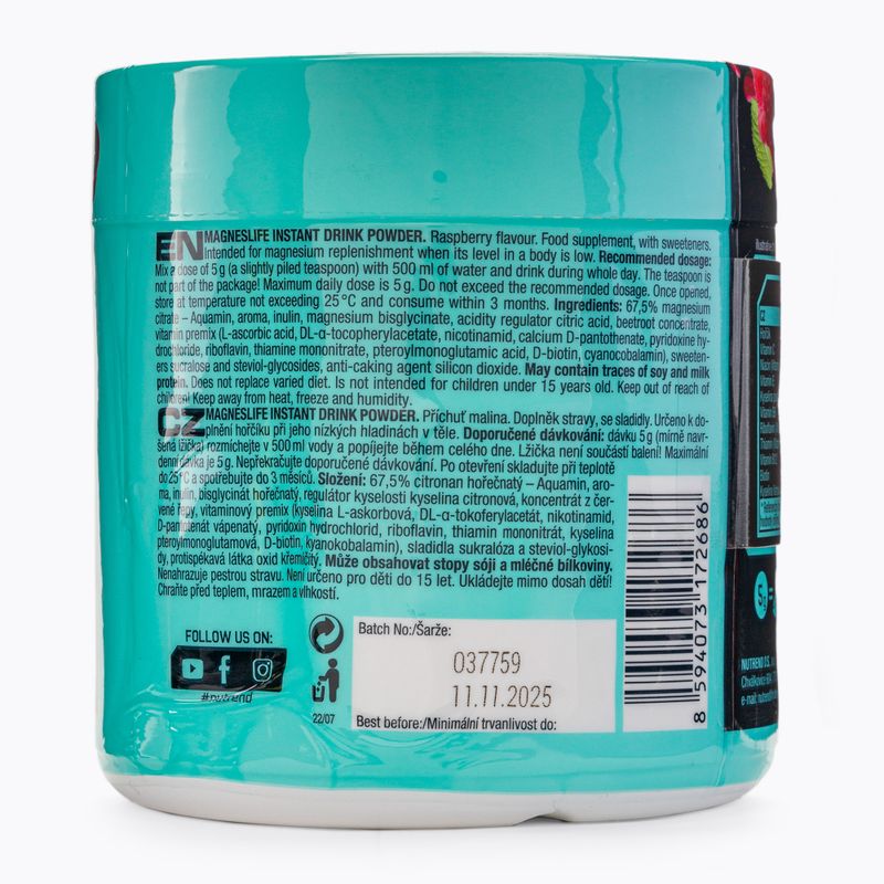 Magnis Nutrend Magneslife Instant Drink Powder 300 g aviečių VS-118-300-MA 3